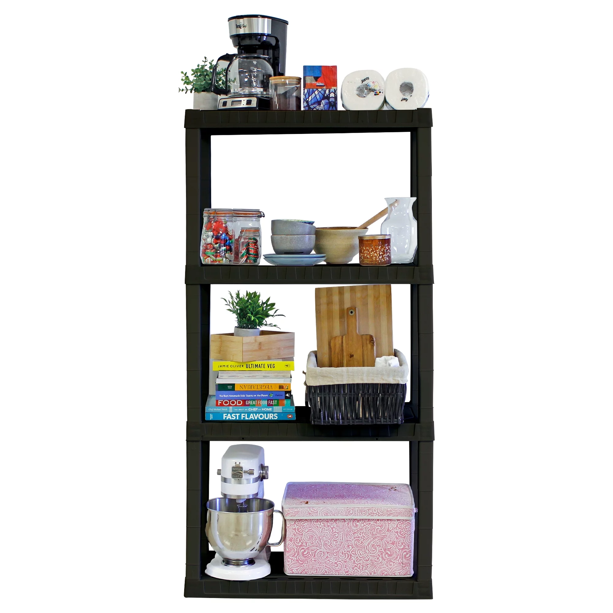 Hyper Tough 4-Tier Shelving Unit, W30 x D14 x H56