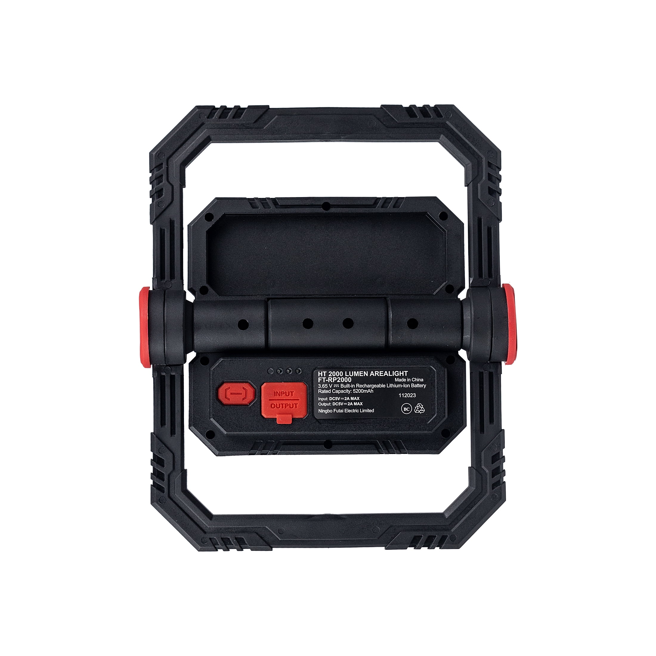 Hyper Tough 2000 LM LED Area Light with Folding Stand, Including 5200mAh Lithium Battery - Inhomebuy