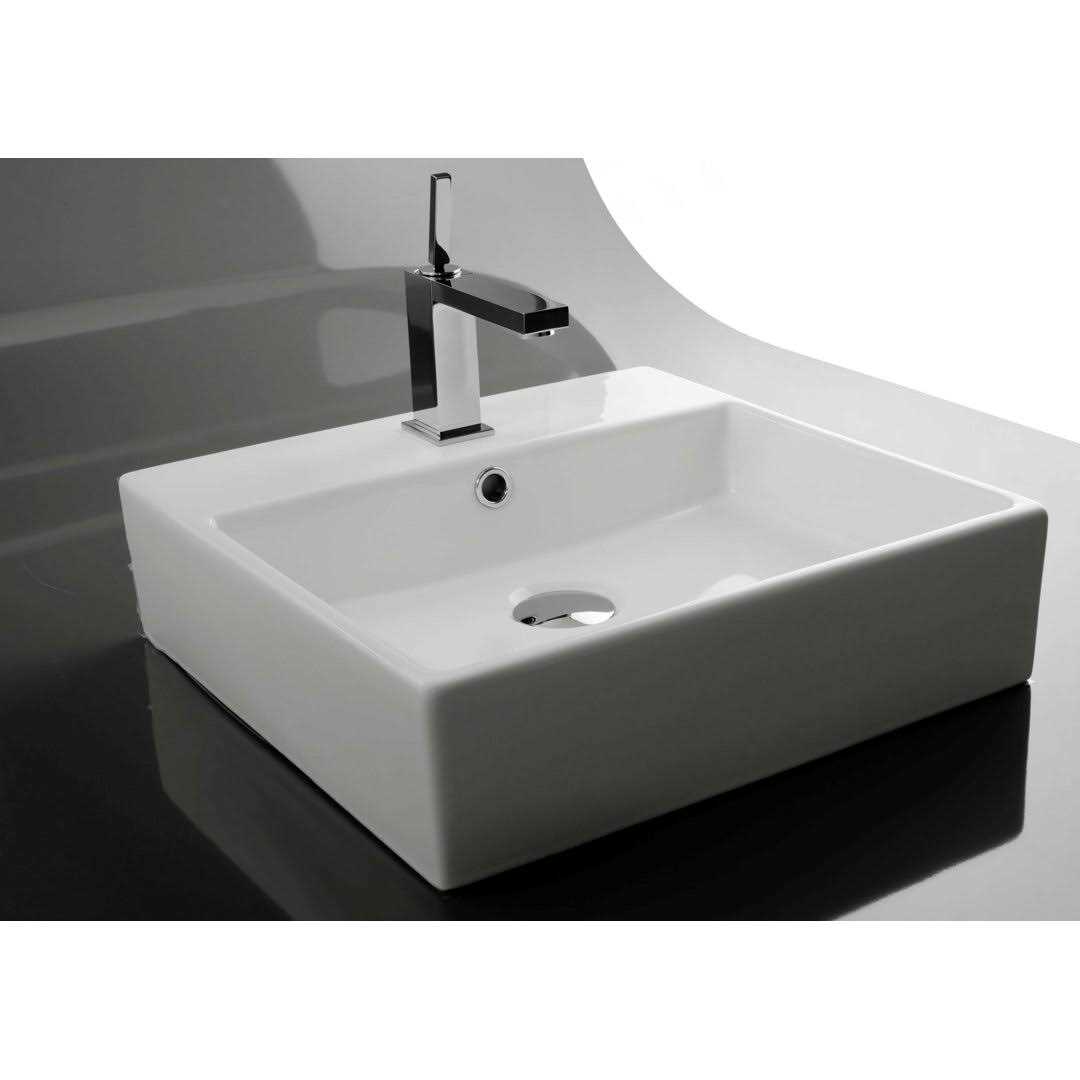 WS Bath Collections Heritage WSBC Ceramic White Fire Clay Modern Pedestal Sink Combo Retro - Inhomebuy