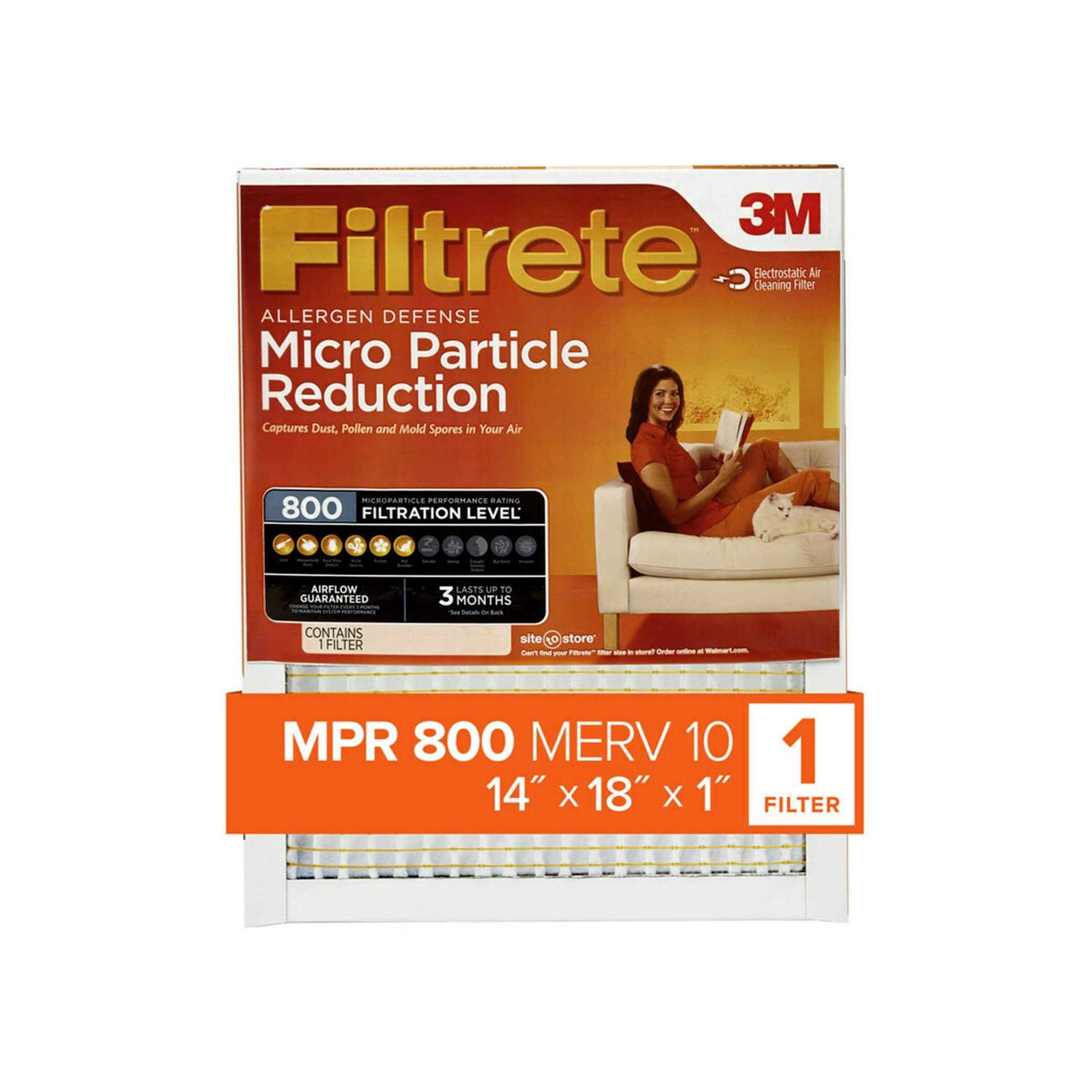 Filtrete Allergen Defense Micro Particle Reduction HVAC Furnace Air Filter - Inhomebuy