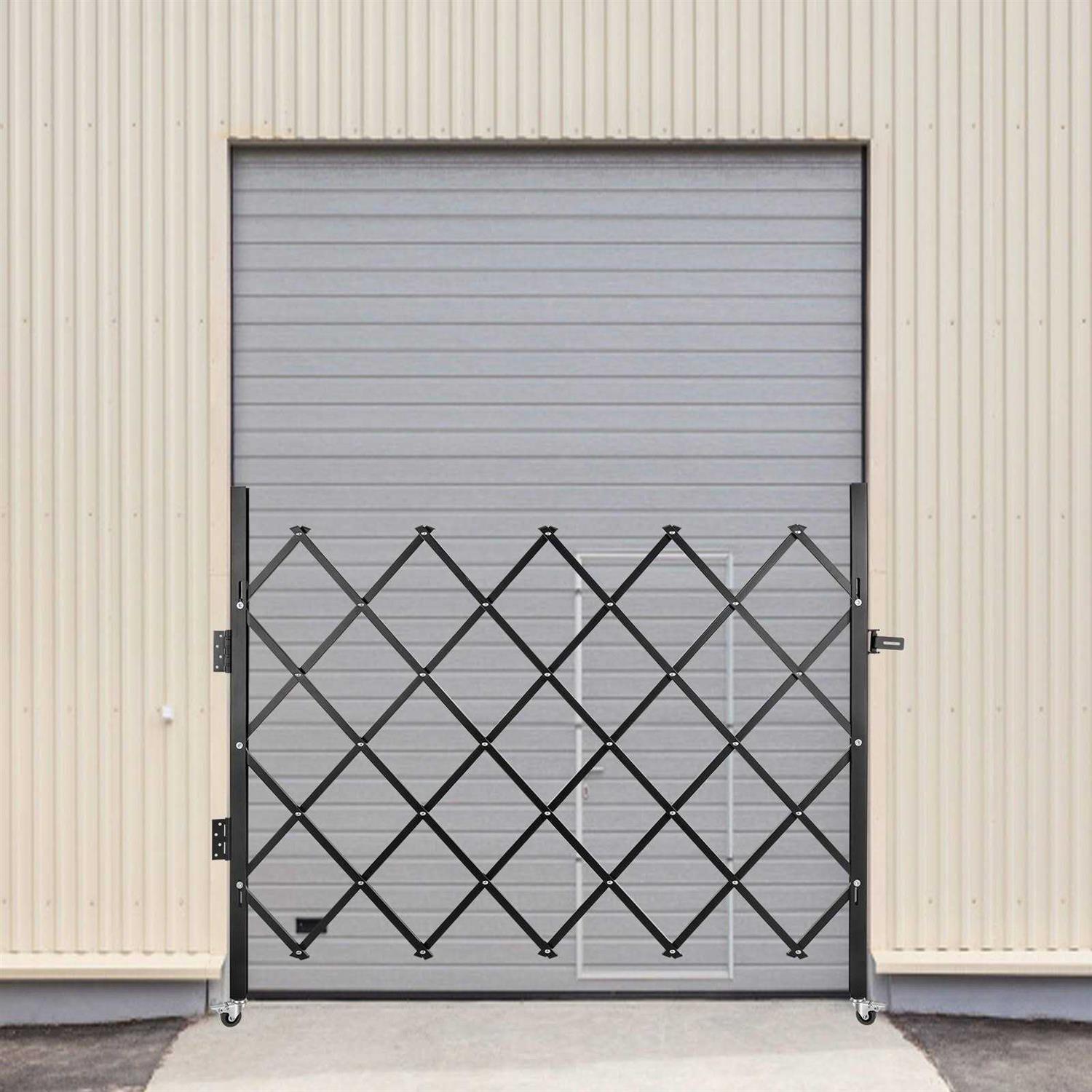 VEVOR Single Folding Security Gate H x Folding Door Gate Steel Accordion Security Gate Flexible Expanding Security Gate - Inhomebuy