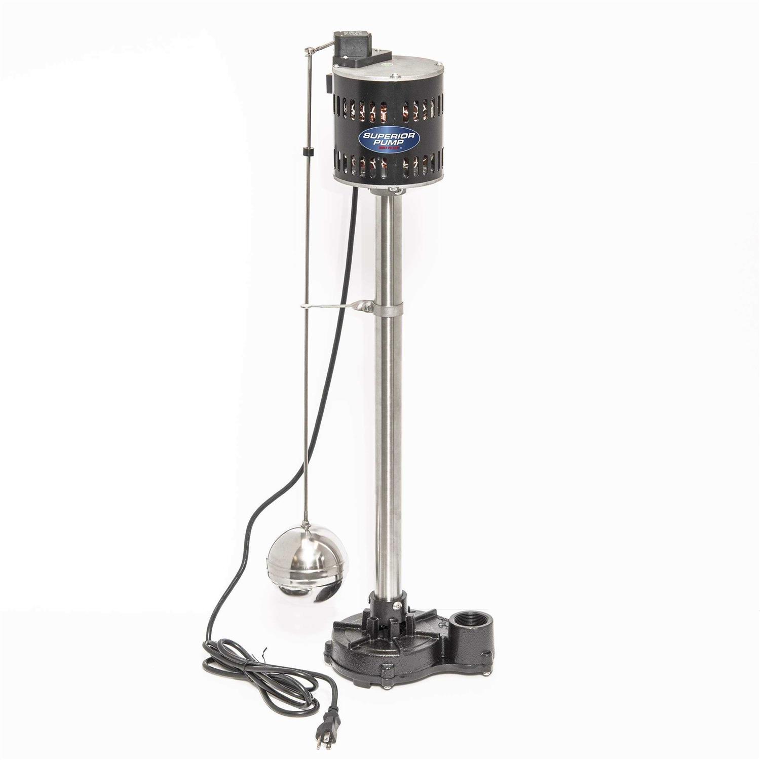 Superior Pump 1/2 HP Sewage Ejector Pump Kit with Basin - Inhomebuy