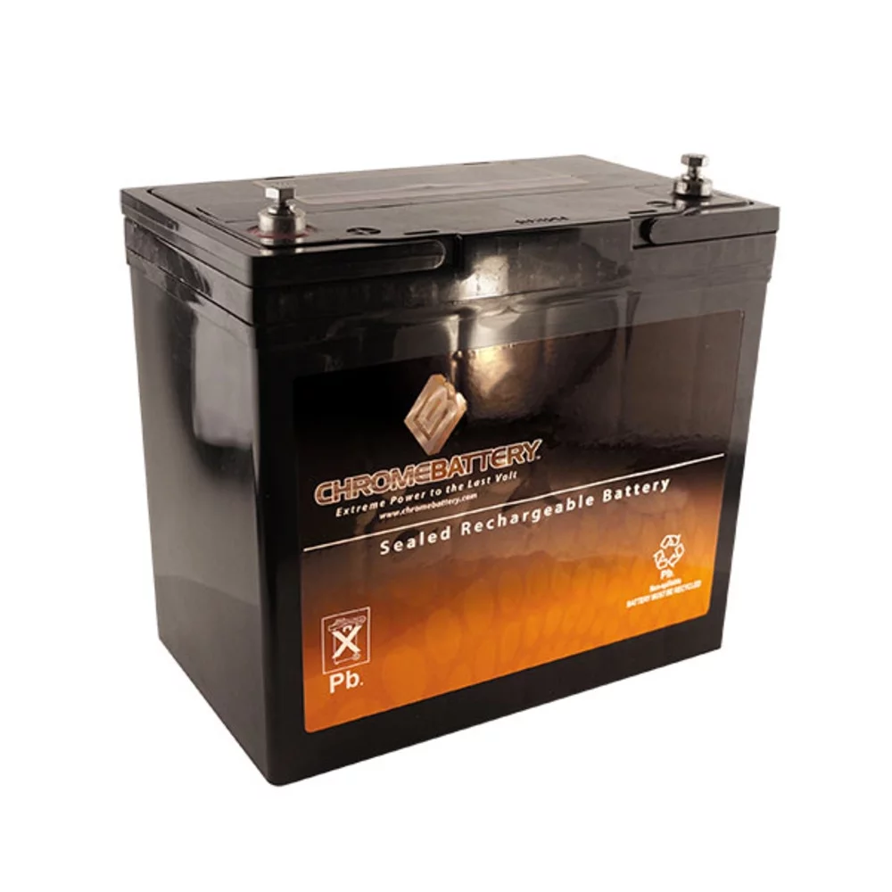 Chrome Battery Upg Ub12550 12V (12 Volts) 55Ah Scooter Wheelchair Mobility Deep Cycle SLA AGM Battery - Inhomebuy