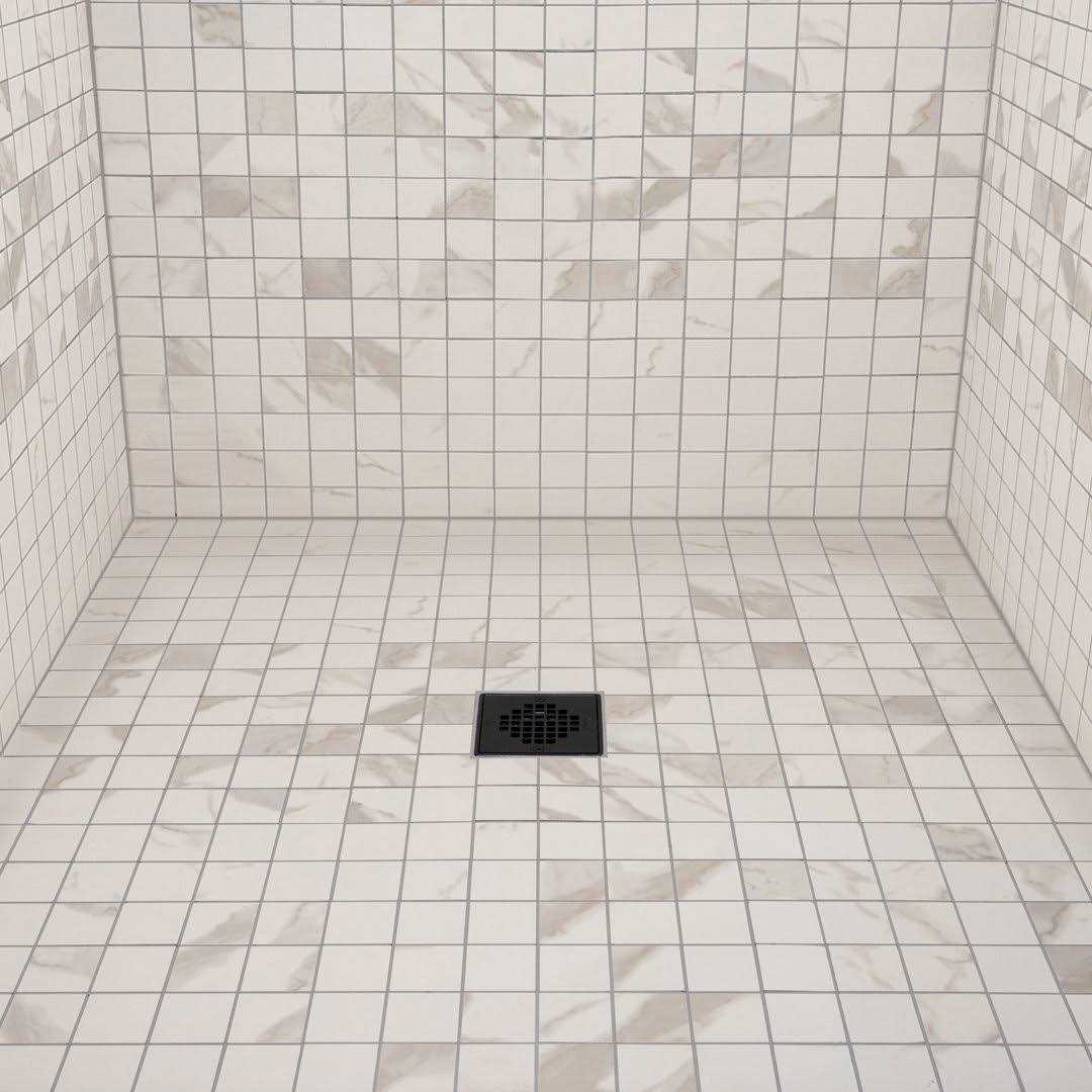 Oatey 4-1/4 in. Snap-Tite Universal Square Shower Strainer - Inhomebuy