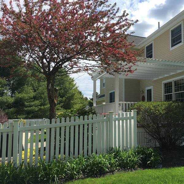 Weatherables Pembroke H White Vinyl Privacy Fence Gate Kit - Inhomebuy