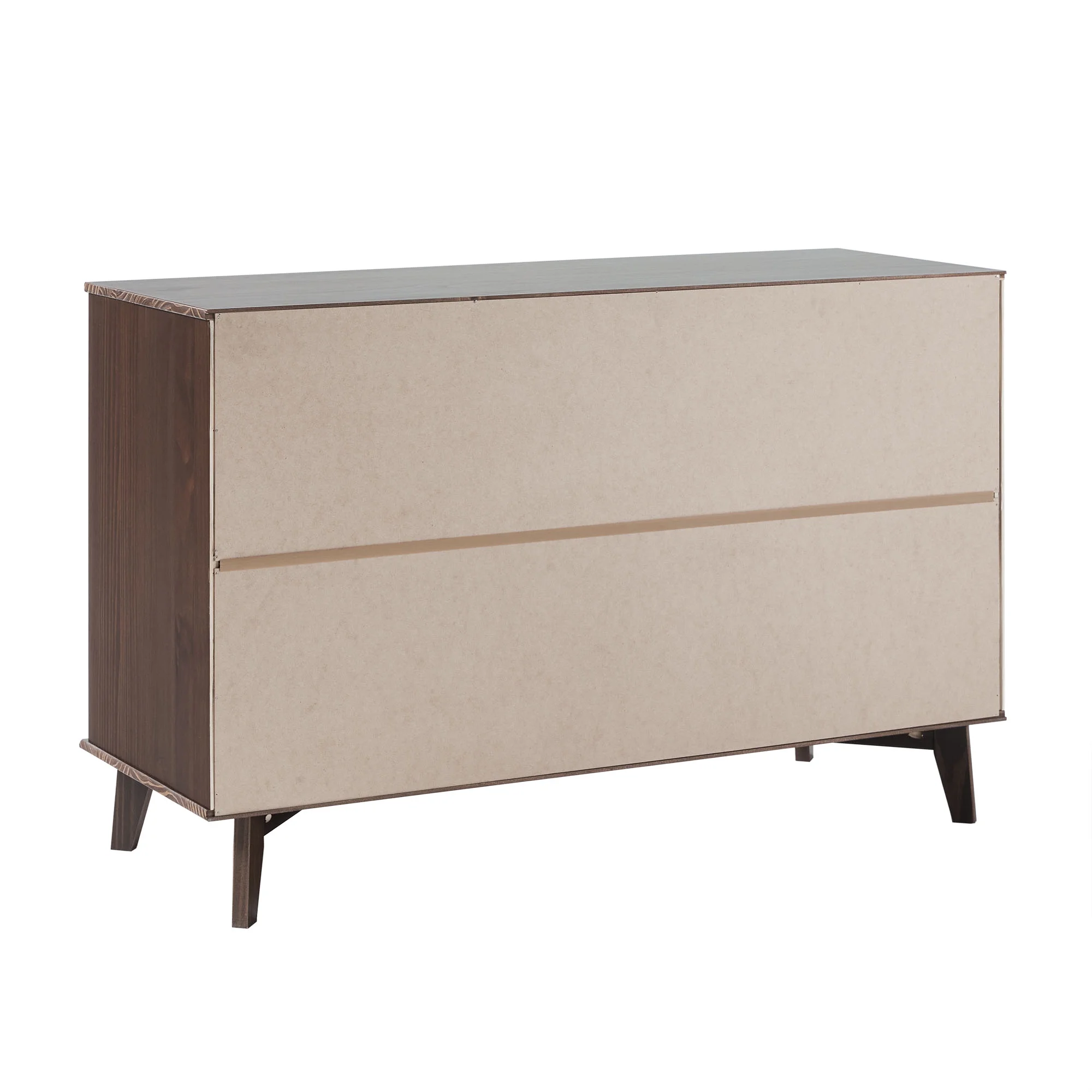 Walker Edison Sonoma 6-Drawer Solid Wood Caramel Dresser - Inhomebuy