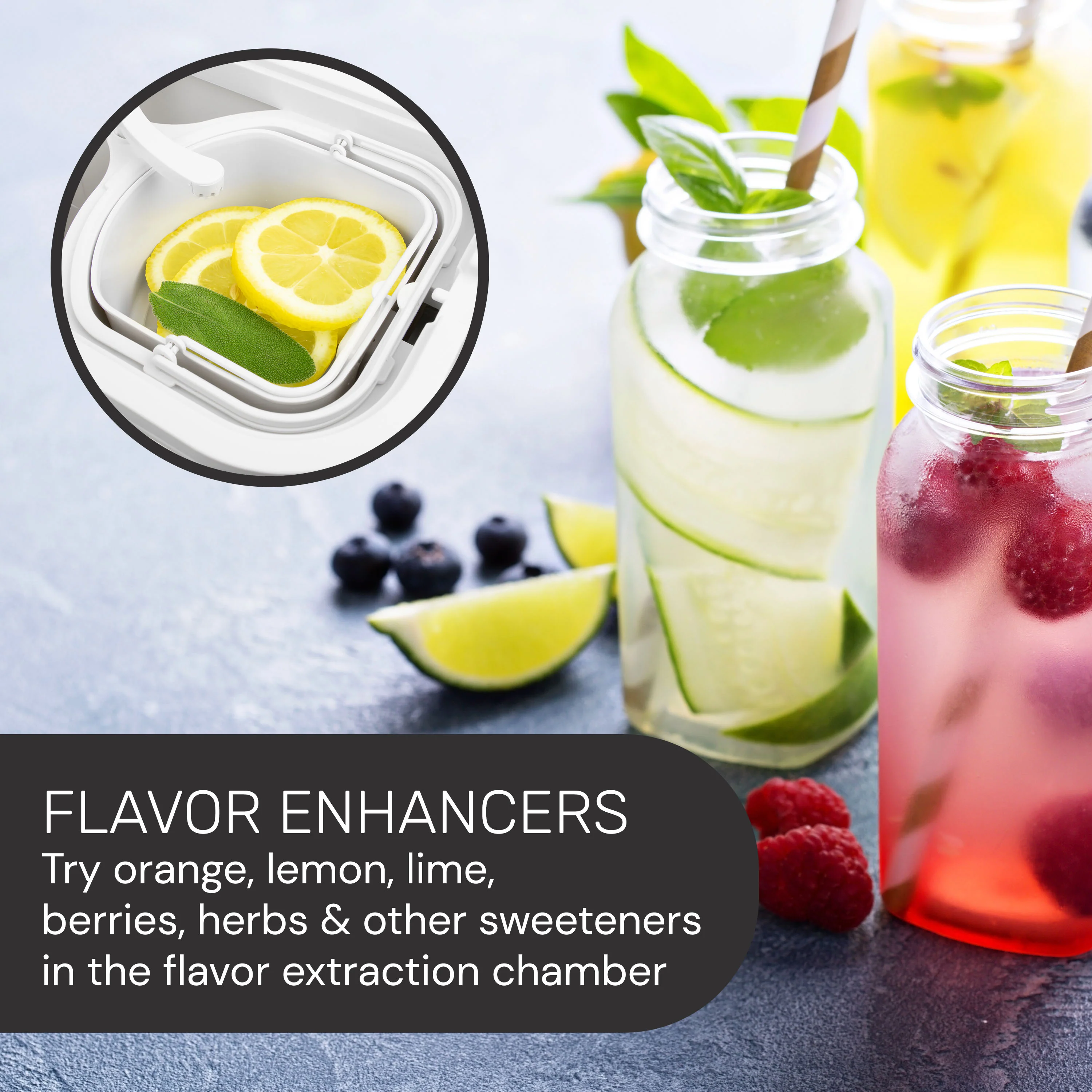 HomeCraft 3-Quart White Café' Ice Tea and Iced Coffee Brewing System - Inhomebuy