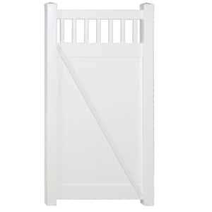 Weatherables Pembroke 4 ft. x White Vinyl Privacy Fence Panel - Inhomebuy