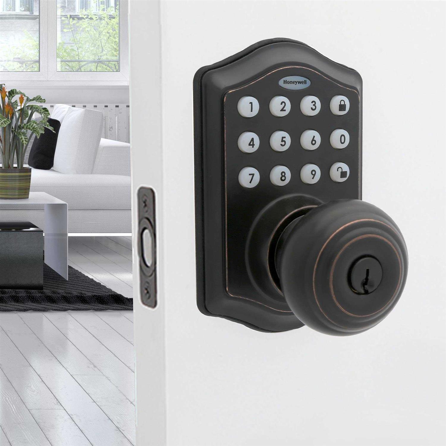 Honeywell 8712109 Electronic Deadbolt Door Lock with Keypad - Inhomebuy