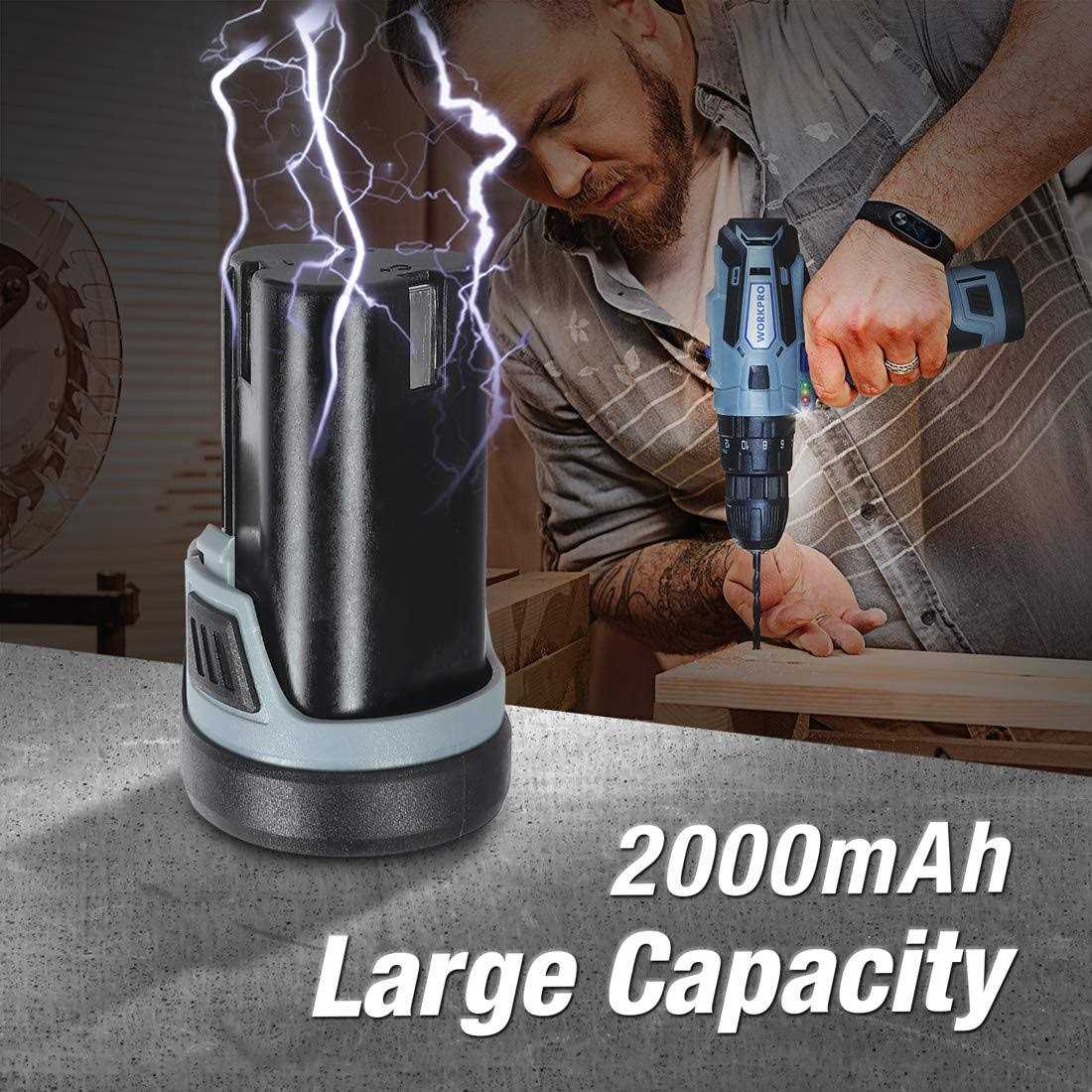 Workpro 125 Pieces Drill Jig Kit, Full Pocket Hole Jig with 100 Self Tapping Screws and 20 Plugs - Inhomebuy