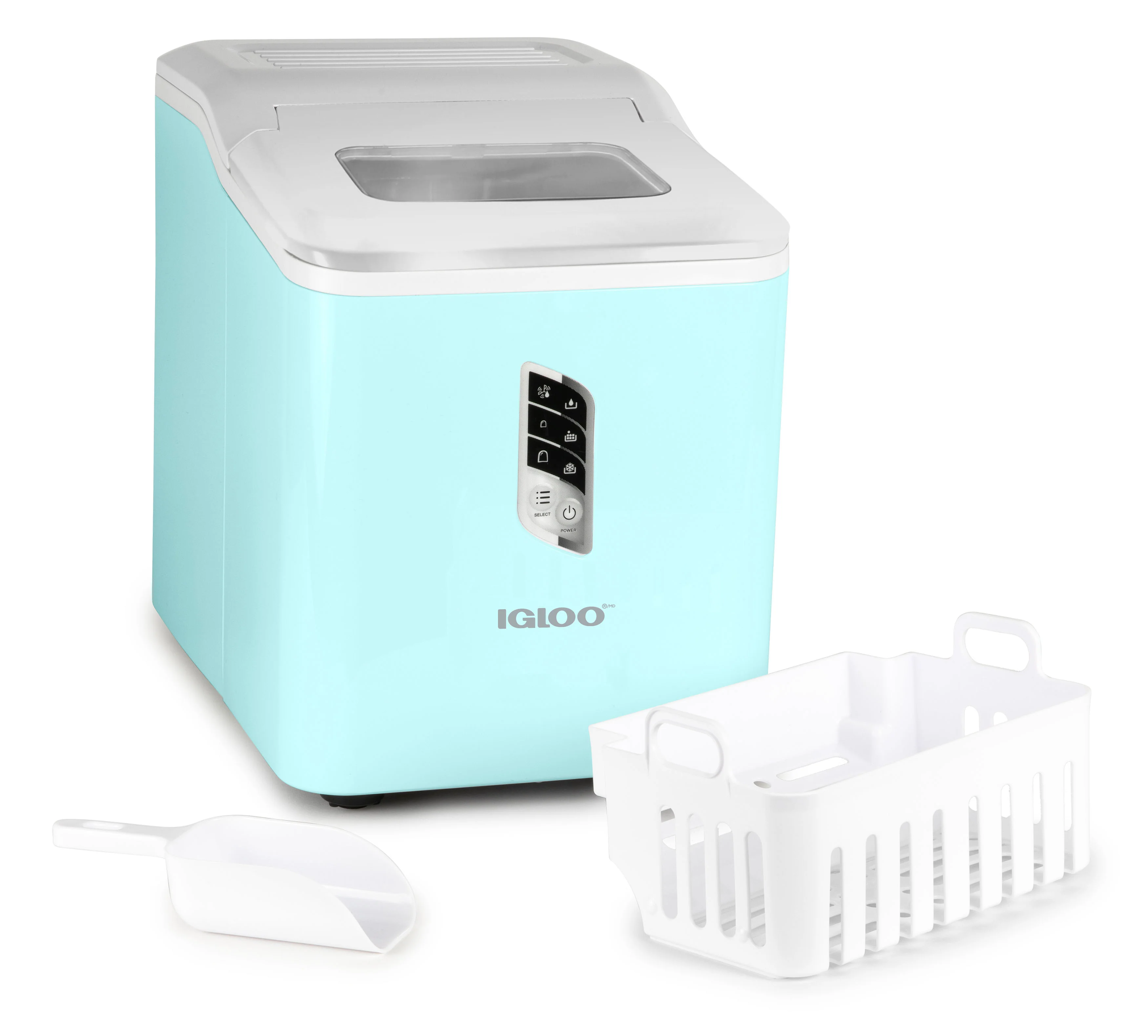Igloo Automatic Self-Cleaning 26-Pound Ice Maker, Aqua - Inhomebuy