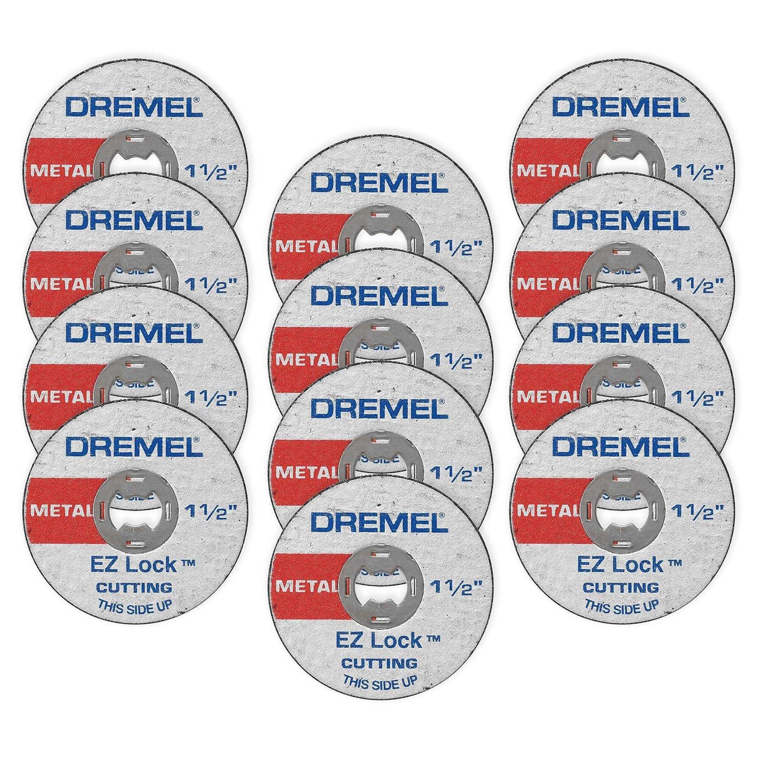 Dremel ez426cu EZ Lock 1-1/4 inch Metal Wheel for Rotary Tools, 3 Pack, for Cutting Wood, Plastic and Metal - Inhomebuy