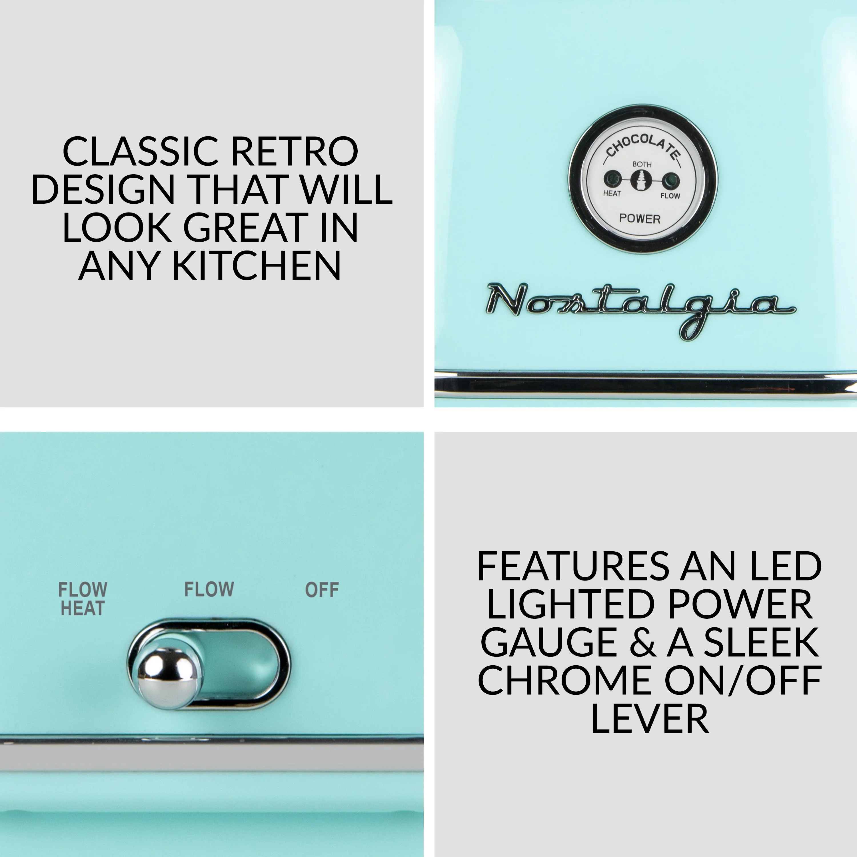 Classic Retro 4-Tier 2-Pound Chocolate Fondue Fountain - Inhomebuy