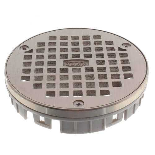 Zurn LC-CS06SS Square 6 x 6 Stainless Steel Cleanout Head Assembly - Inhomebuy