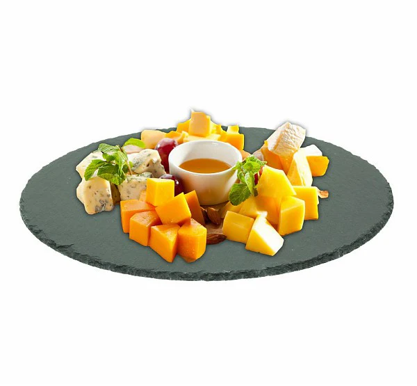 Round Tablet Plate 30cm Slate Olly Ardesia - Inhomebuy