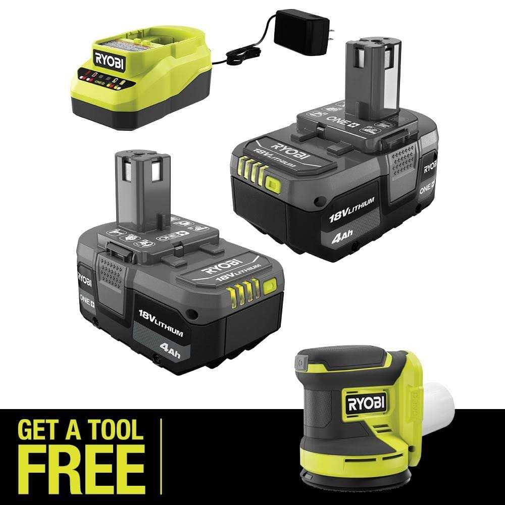 RYOBI ONE+ 18V Lithium-Ion 4.0 Ah Compact Battery and Charger Kit with FREE Compact Fixed Base Router - Inhomebuy