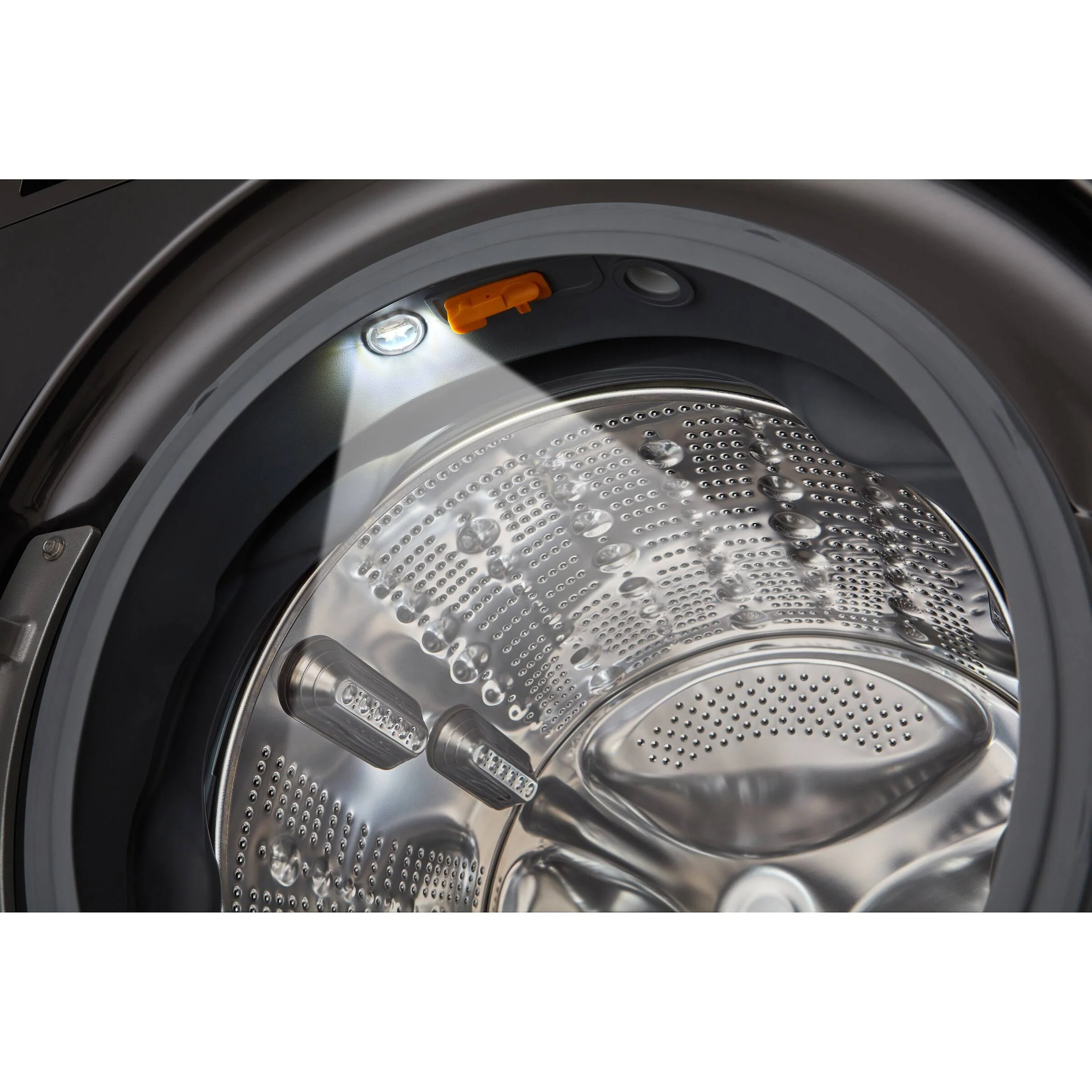 LG 5.8 CU FT. BLACK STEEL FRONT LOAD WASHER WITH TURBOWASH TECHNOLOGY - WM6500HBA - Inhomebuy