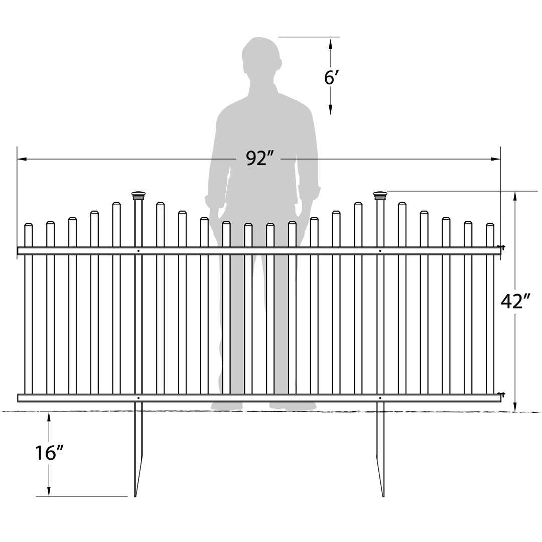 Zippity Outdoor Products ZP19011 Galvanized Steel Surface Mount for Vinyl Posts - Inhomebuy