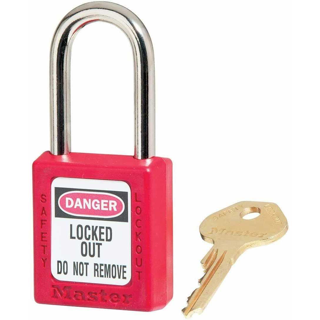 Master Lock Red Safety Padlock 410RED - Inhomebuy
