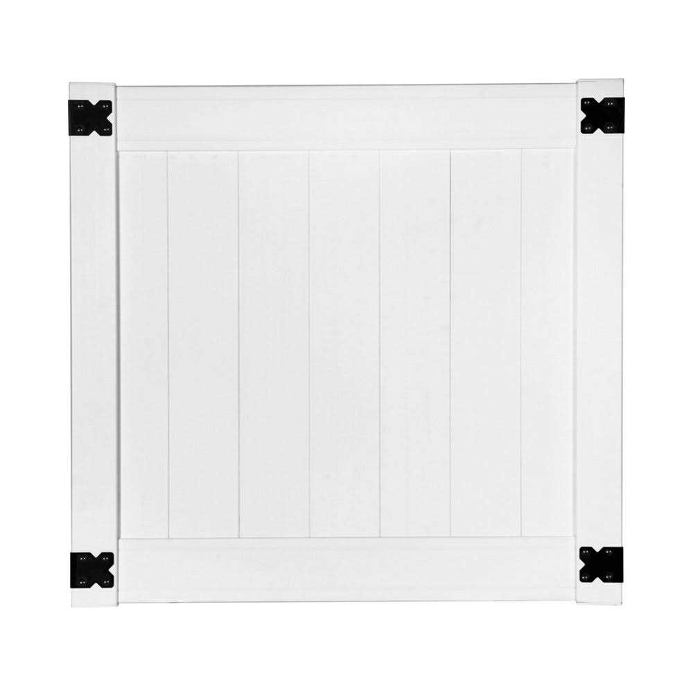 Outdoor Essentials Woodbridge 6 ft. x 4 ft. Vinyl Privacy Fence Gate - Inhomebuy