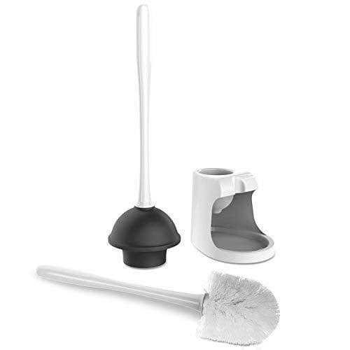 MR.SIGA Toilet Plunger and Bowl Brush Combo for Bathroom Cleaning - Inhomebuy