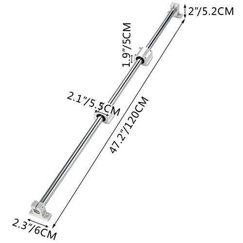 VEVOR Linear Rail Set, SBR20 2 PCS SBR20 4 PCS SBR20UU Slide Blocks, Linear - Inhomebuy