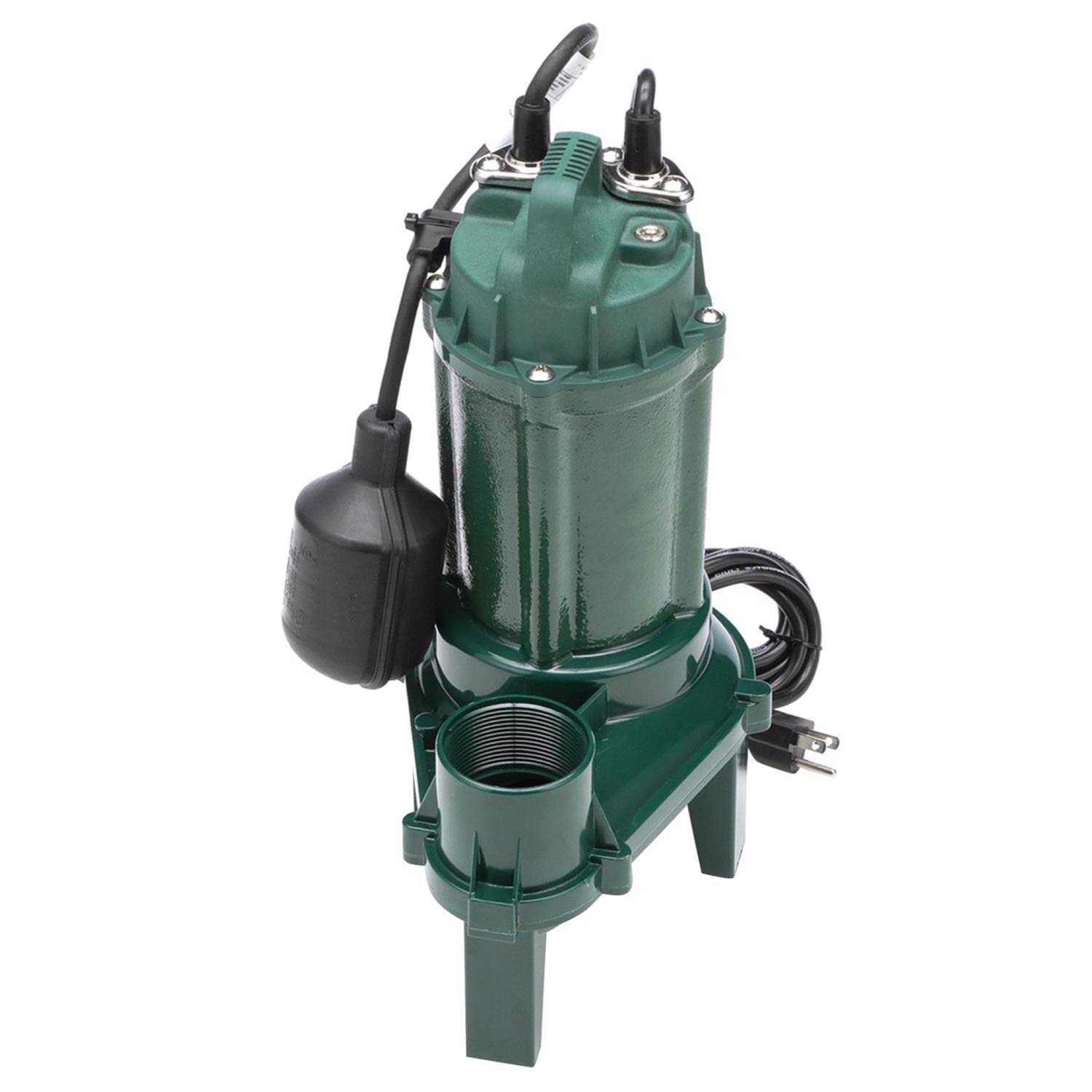 Zoeller 1/3 HP 2400 gph Thermoplastic Electronic Switch Bottom AC Submersible Utility Pump 1043-0006 - Inhomebuy