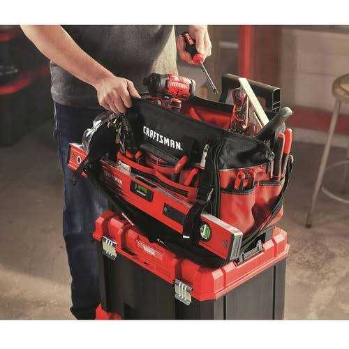 Craftsman VERSASTACK 17 in. Tower Tool Box Black/Red - Inhomebuy