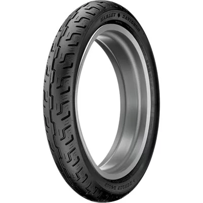 90/90-19 (52H) Dunlop D401 Front Motorcycle Tire Black Wall for Harley-Davidson Sportster 883 XLH883 1986-1990 - Inhomebuy