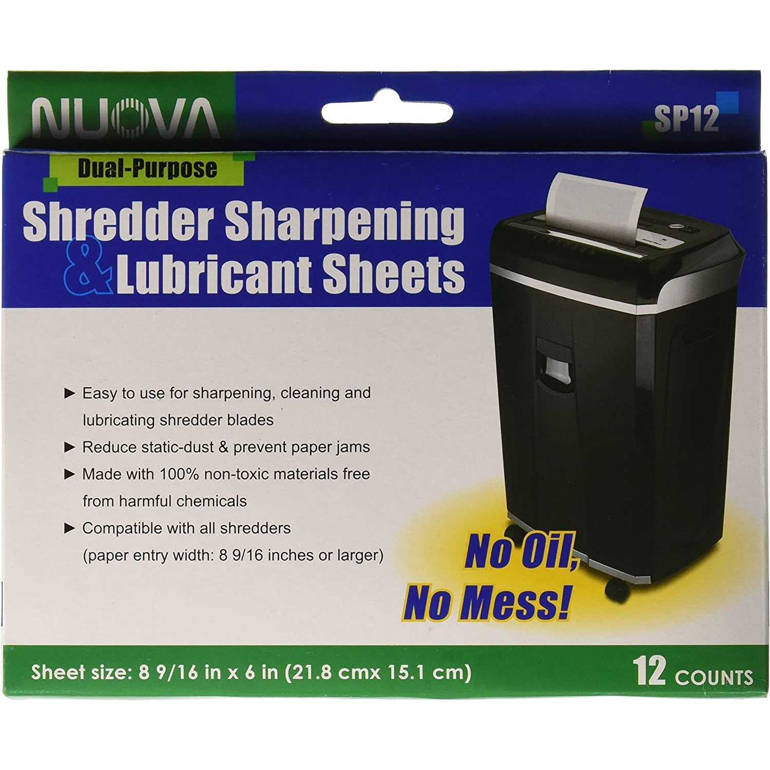 Nuova sp12 Shredder Sharpening Lubricant Sheets - Inhomebuy
