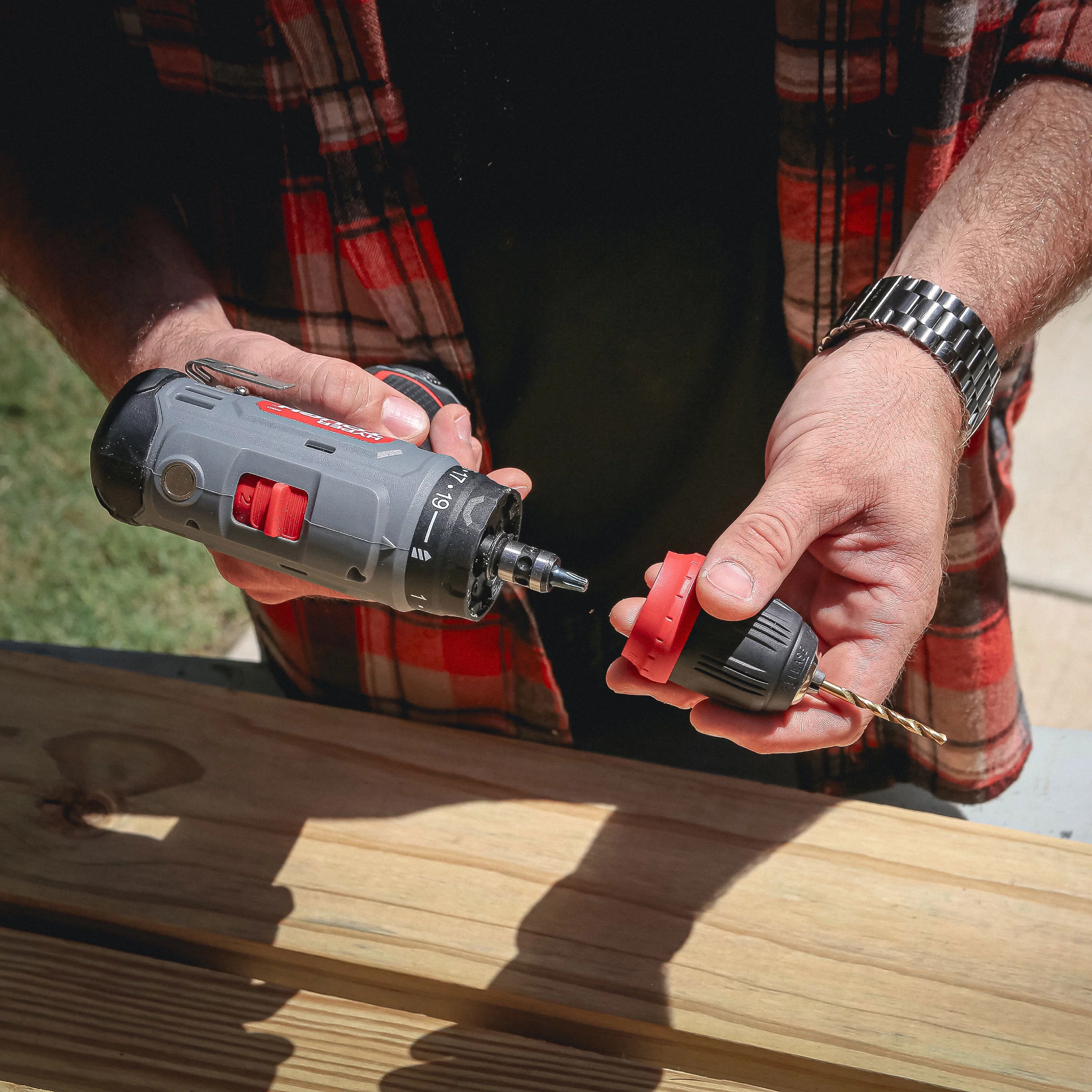 Hyper Tough 12V Max Lithium-Ion 3-in-1 Multi-Head Power Drill Set with 1.5Ah Battery and Charger, 80003 - Inhomebuy