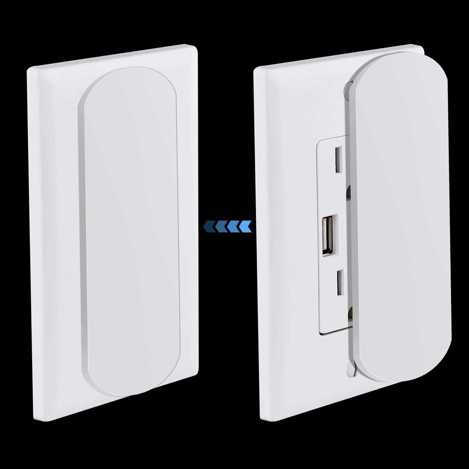 Mvtoe Magnetic Switch and Outlet Cover Light Switch Guards for Flat Mo - Inhomebuy
