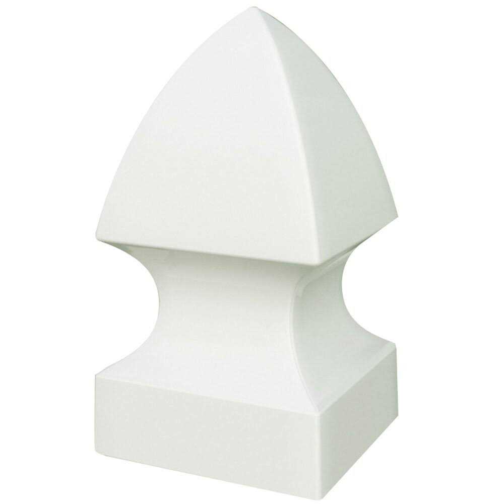 Outdoor Essentials 5 in. x 5 in. White Vinyl Gothic Fence Post Cap - Inhomebuy