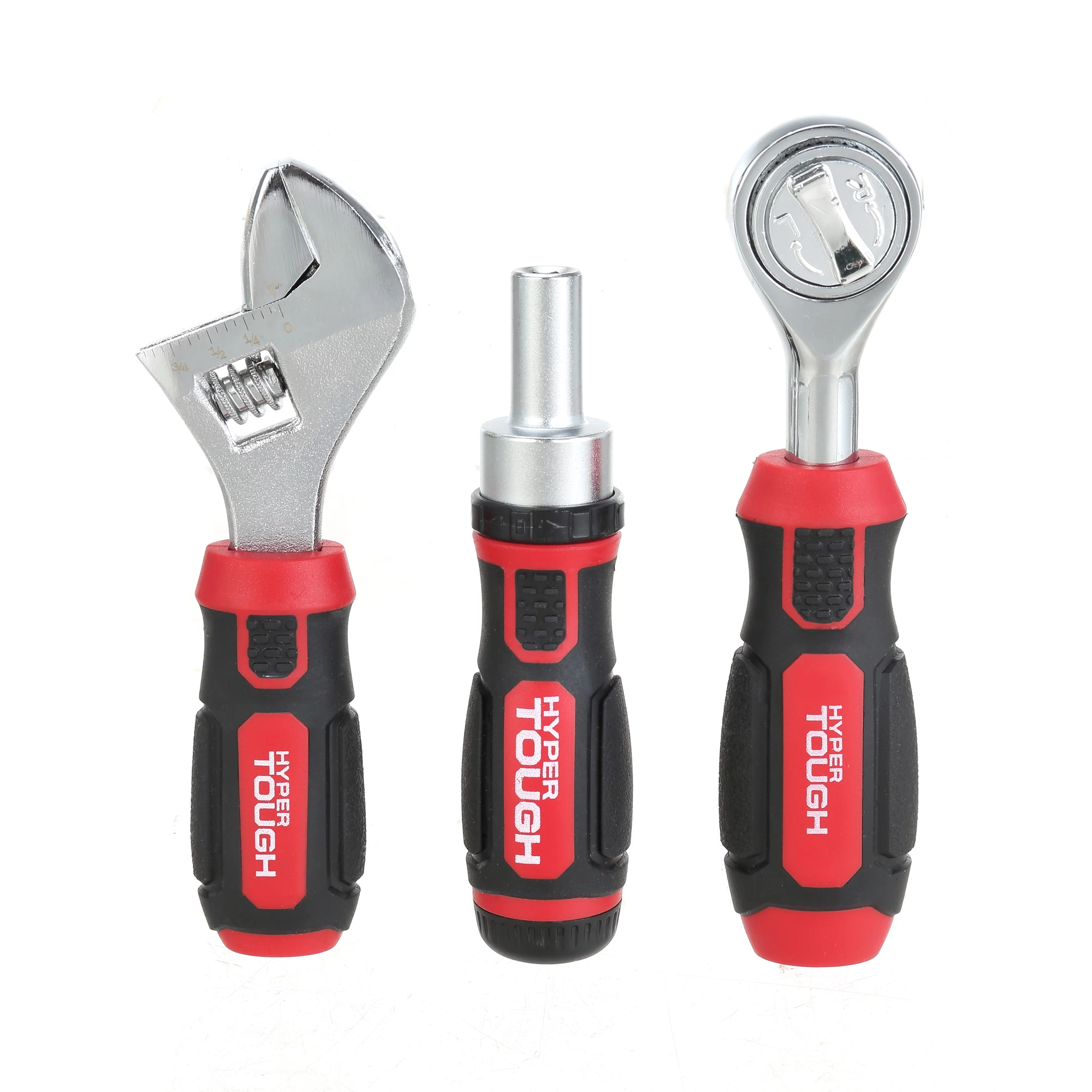 Hyper Tough 38 Piece Multi-Size Stubby Wrench and Socket Set For Home Use - Inhomebuy
