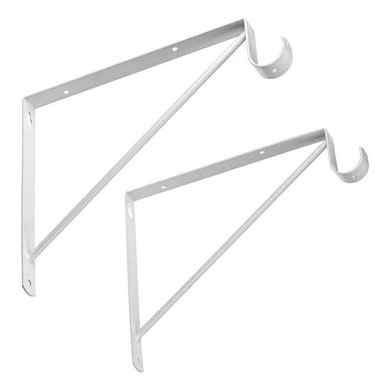 Dewell Shelf and Rod Brackets - Inhomebuy