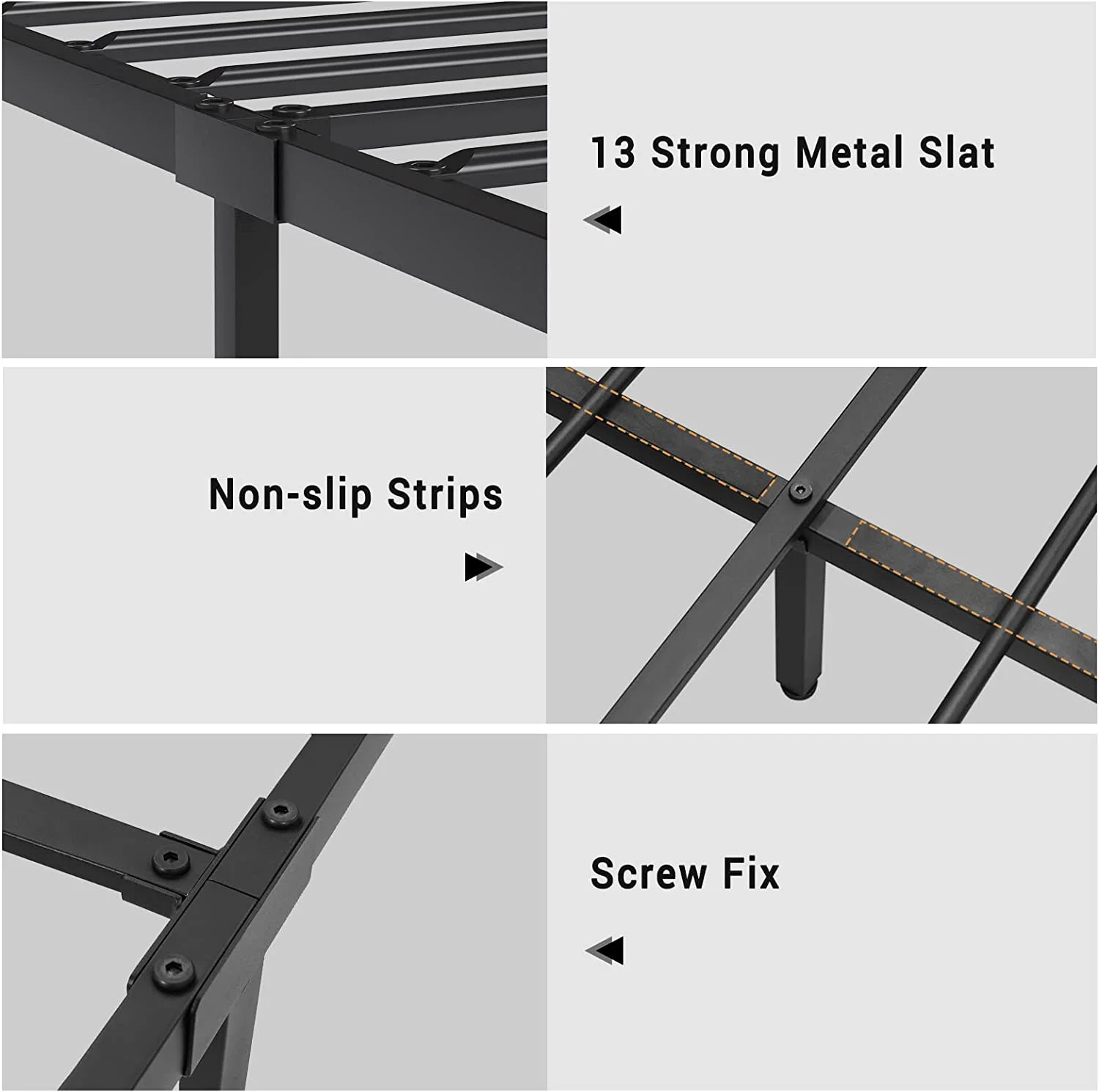 Afuhokles LED Full Bed Frame with Outlets and Headboard, Platform Bed with Storage Drawers, Brown - Inhomebuy