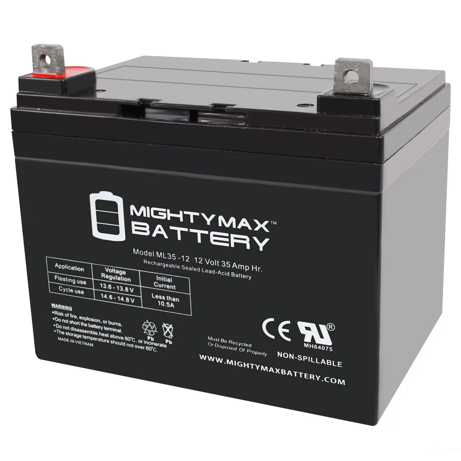 ML35-12 - 12V 35AH Sealed AGM Battery - Inhomebuy