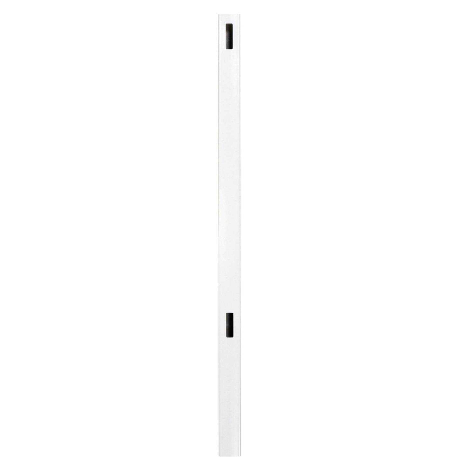 Woodbridge 5 in. x 5 in. x Routed White Vinyl Fence Line Post Outdoor Essentials - Inhomebuy