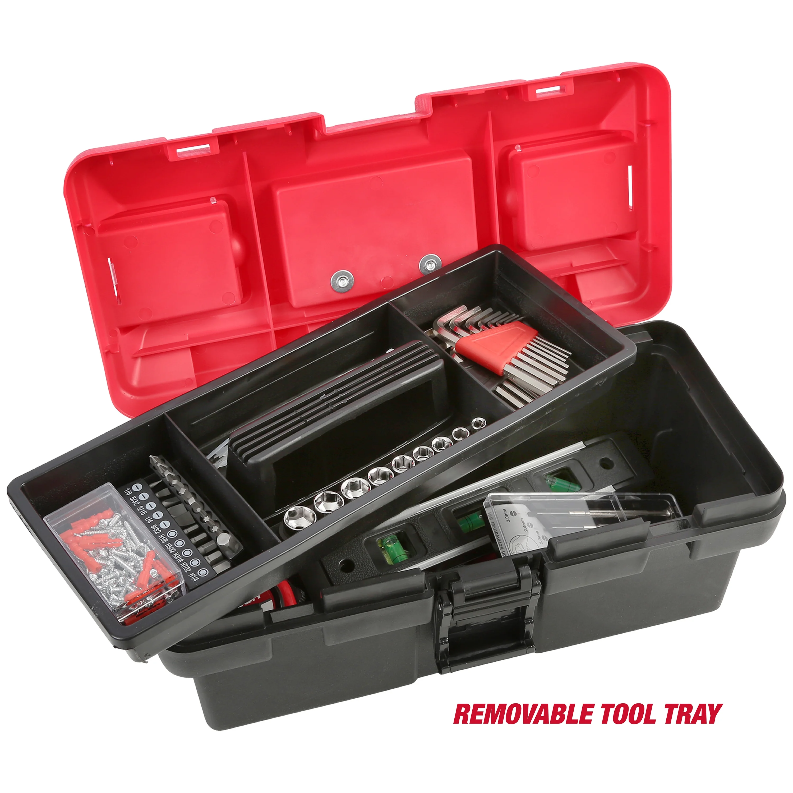 Hyper Tough 160-Piece Toolbox Set for Home and Auto Repairs - Inhomebuy