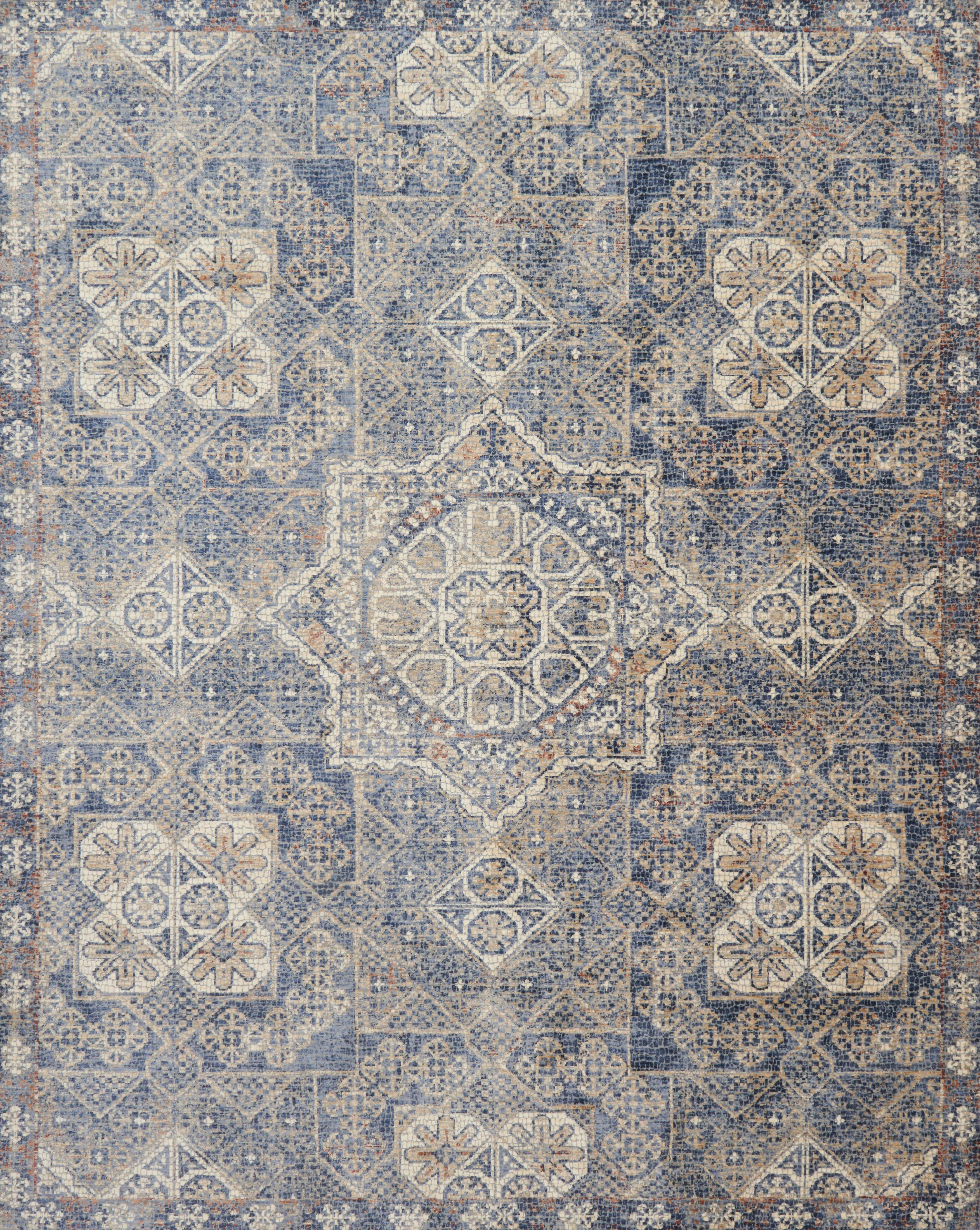 Loloi Rugs Porcia Collection Rug in Blue, Blue - 9'6