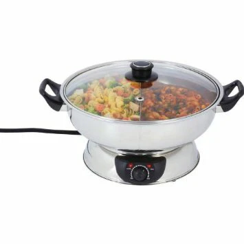 Tonly Chinese Hot Pot |HS160B30| stainless steel with divider - Inhomebuy