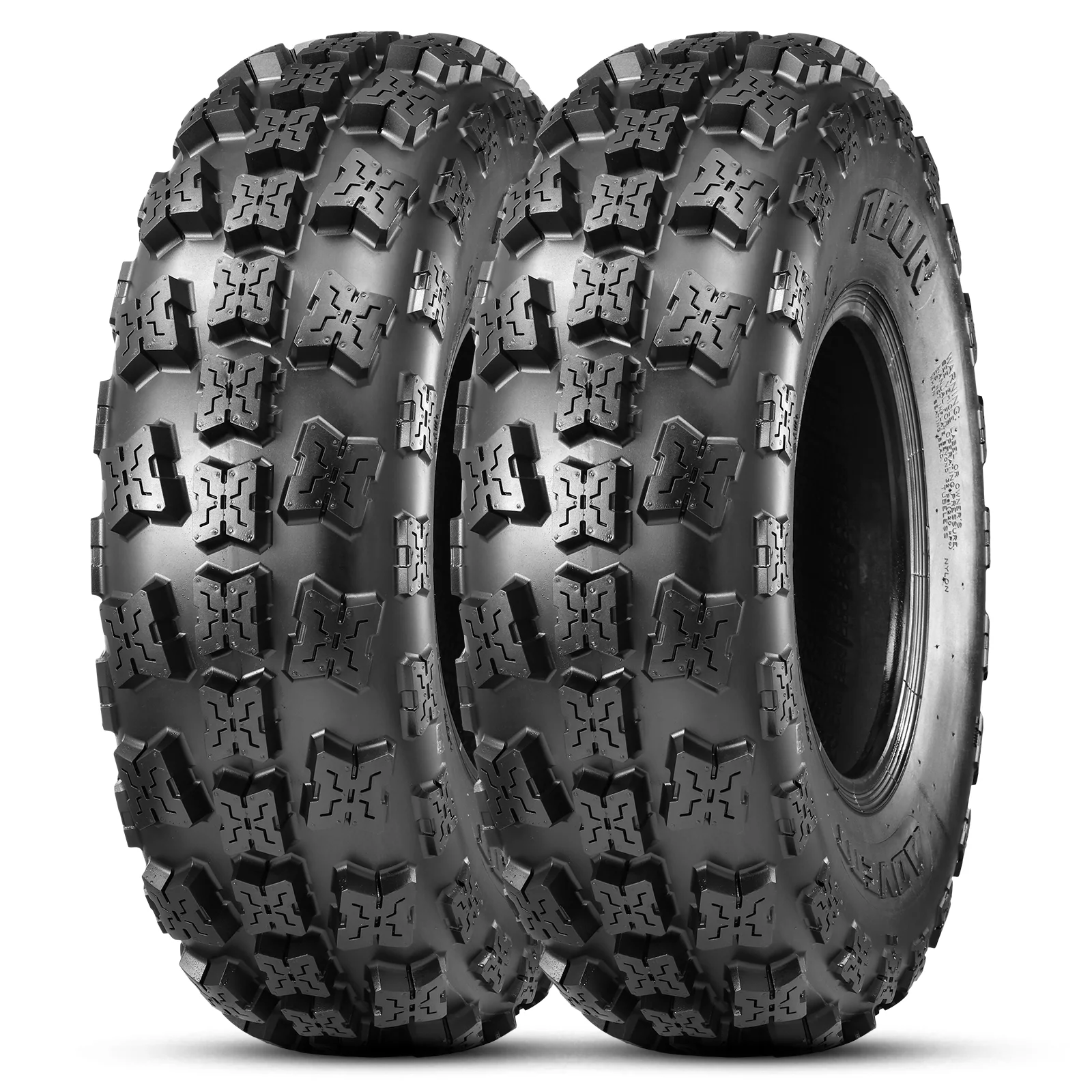 OBOR Advent  22x7x10 22x7-10 ATV Tires 6 Ply ATV All Terrain Front Tires SET OF 2 - Inhomebuy