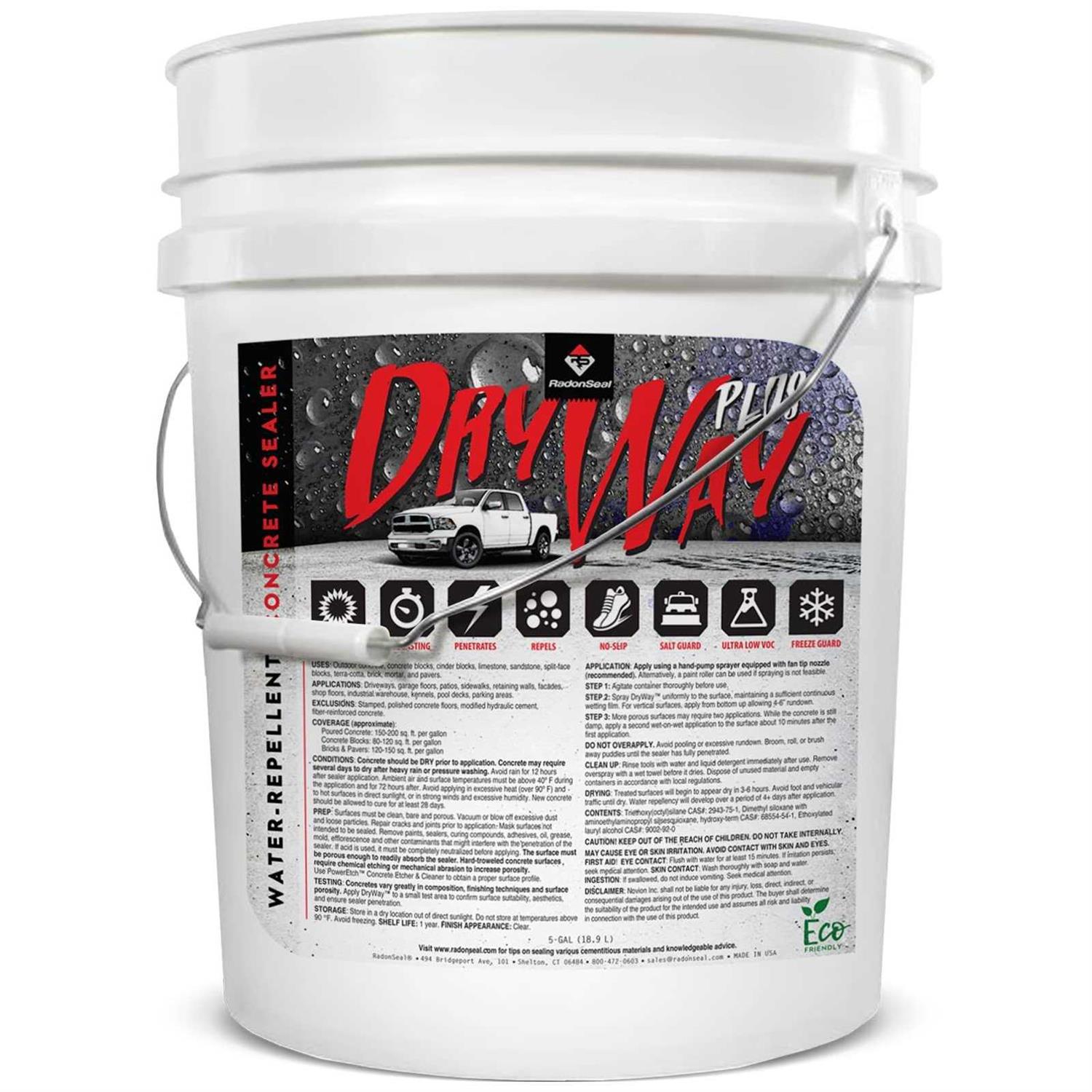 DryWay 5 Gal. Water-Repellent Concrete Paver and Masonry Sealer - Inhomebuy