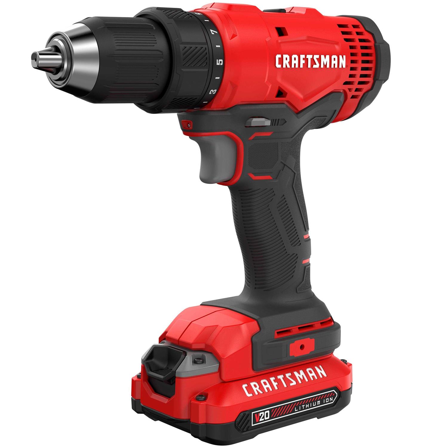 Craftsman V20* Cordless Drill/Driver Kit (CMCD701C2) - Inhomebuy