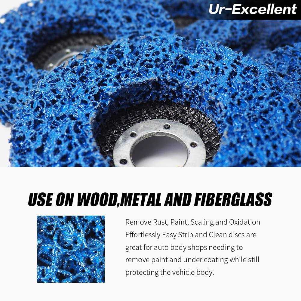 Ur-excellent Stripping Discs Rust Remover Wheel Remove Paint and Oxidation Poly Strip Wheel Disc Abrasive Angle Grinding Wheel - Inhomebuy