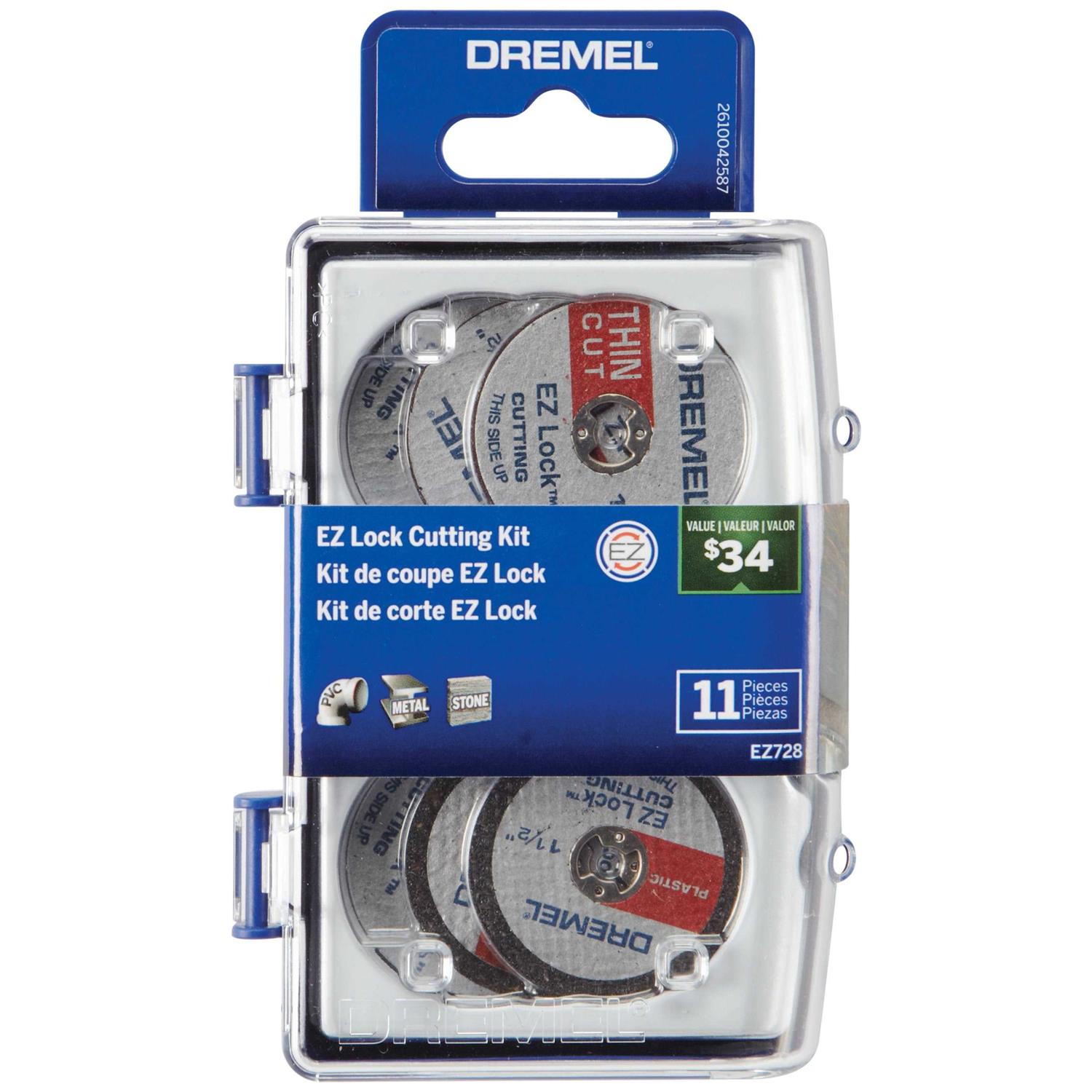 Dremel EZ725 70-Piece EZ All Purpose Accessory Storage Kit - Inhomebuy