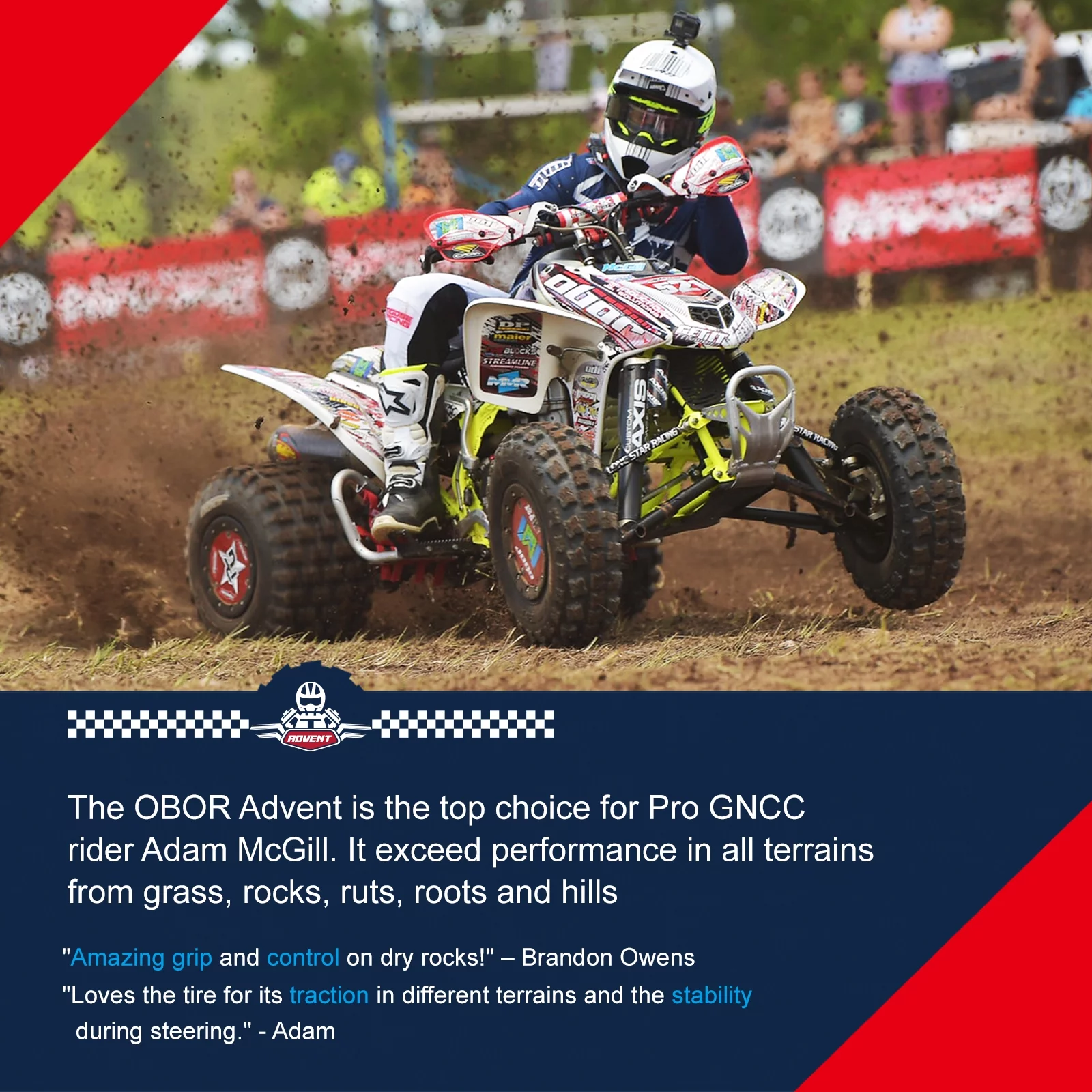 OBOR Advent 20x11-9 20x11x9  ATV Tires 6 Ply GNCC TiresAll Terrain Race Tires Set of 2 - Inhomebuy