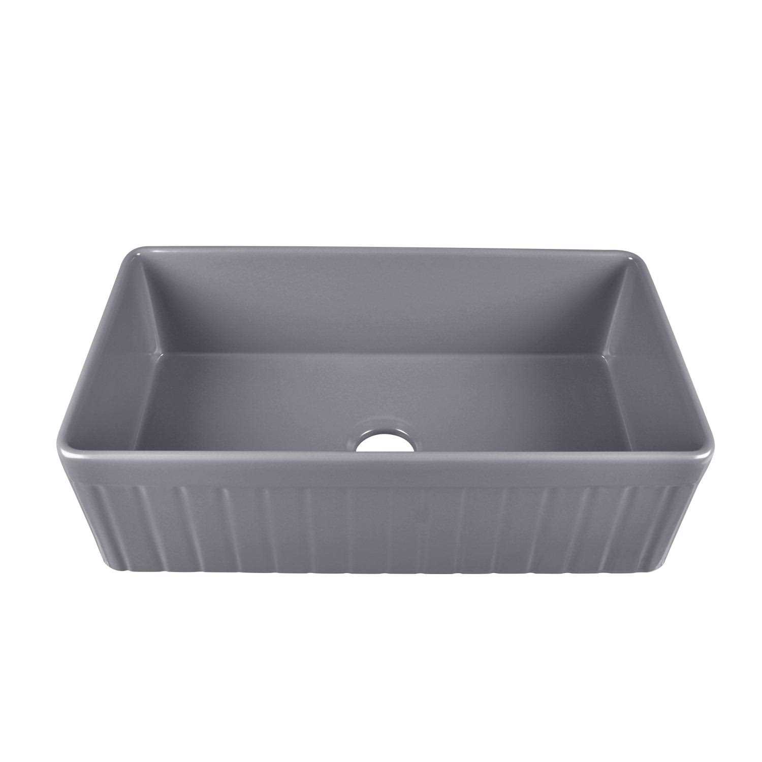 DeerValley DV-1K502 Solstice Fireclay 33 L x 18 W Farmhouse Kitchen Sink - Inhomebuy