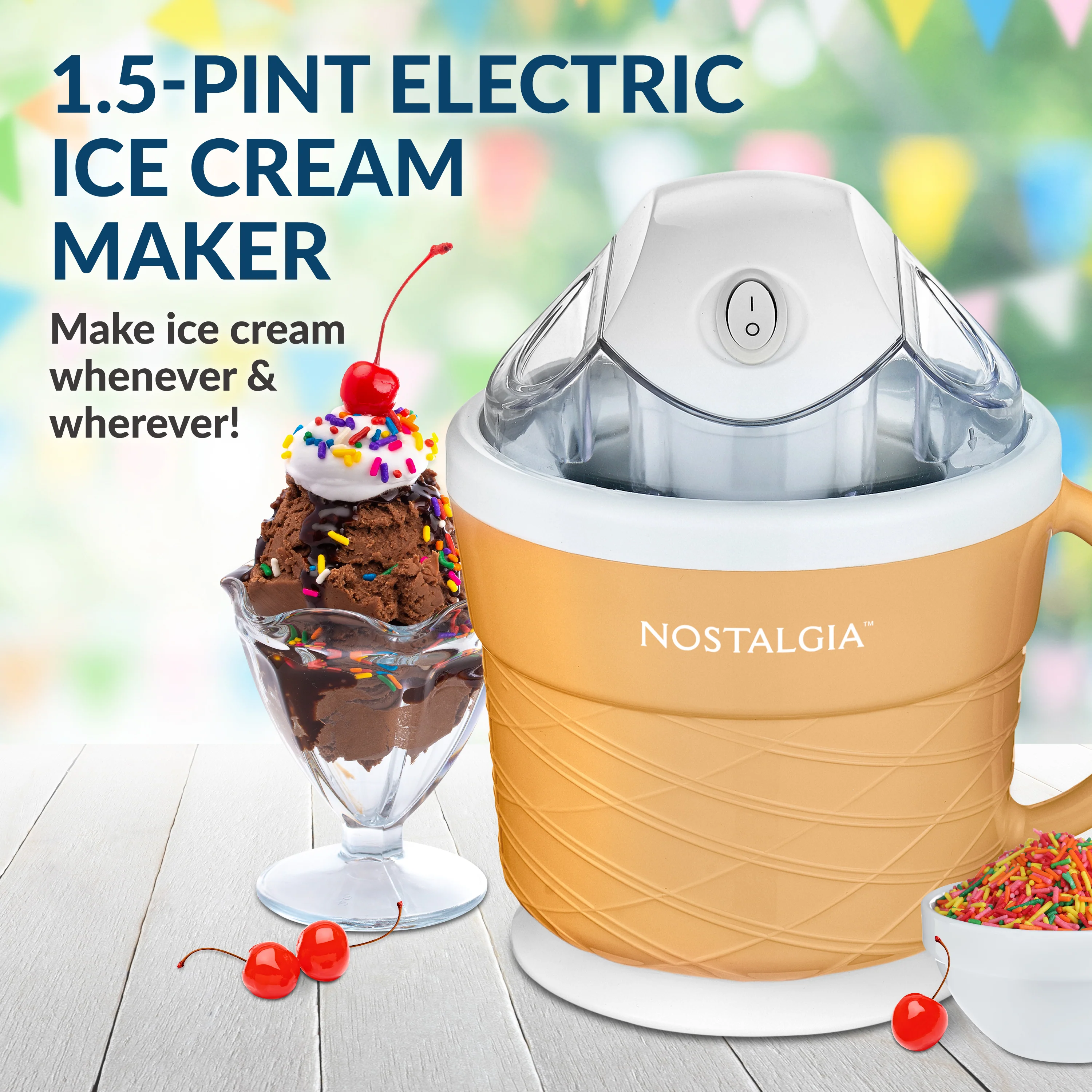 1.5-Pint Electric Ice Cream Maker - Inhomebuy