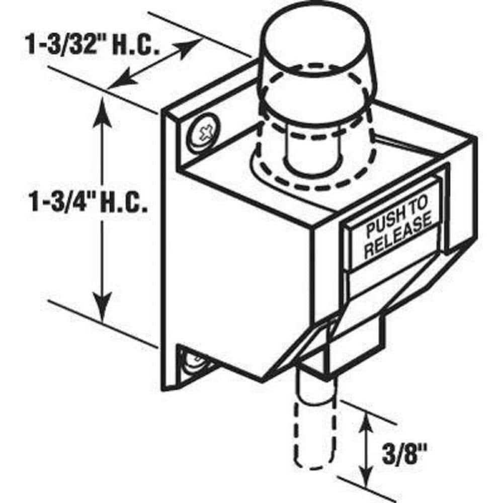 Prime-Line 5-1/2 in. x 2-3/4 in. x 1-3/4 in. Stainless Steel Door Guard U 10546 - Inhomebuy